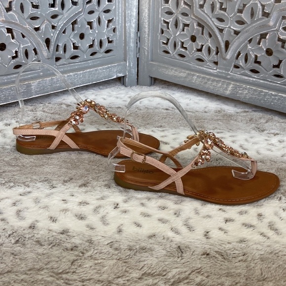 Billito gladiator sandals size 6 rhinestones bling Barbie beach island girl - Picture 7 of 10